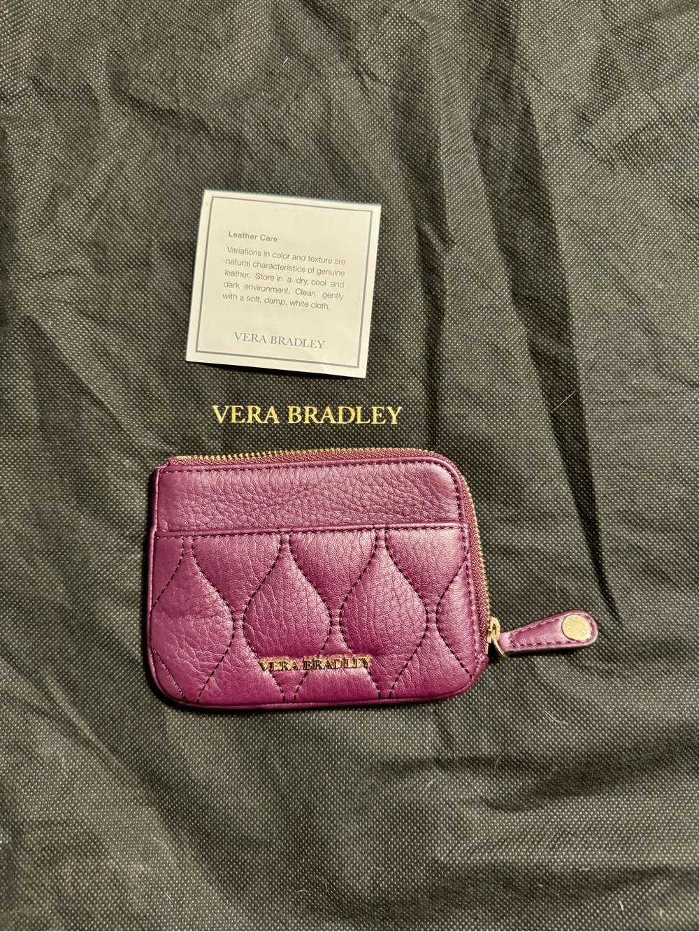 Vera Bradley Quilted Leather Card Case